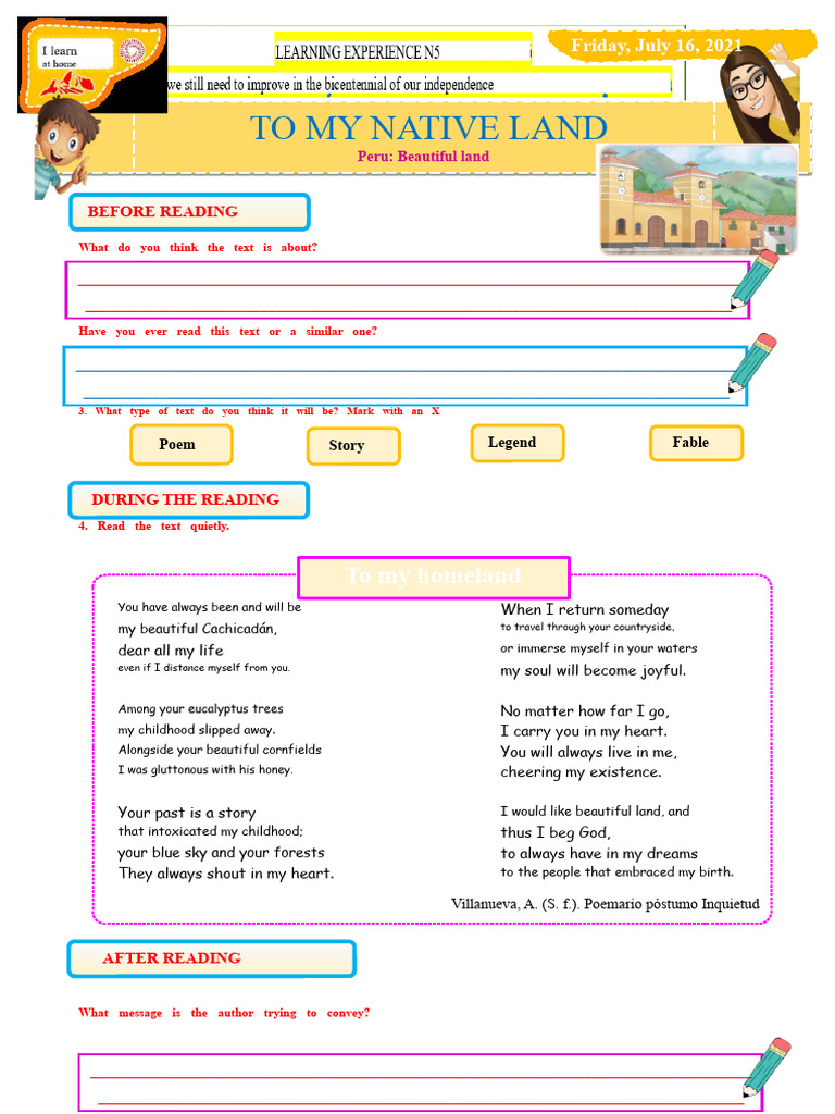 Poem Celebrating Peru's Beauty | PDF | Poetry