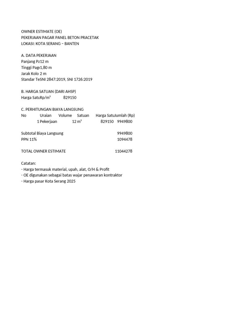 OE Pager Panel Kota Serang | PDF