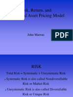 Capital Asset Pricing Model - CAPM
