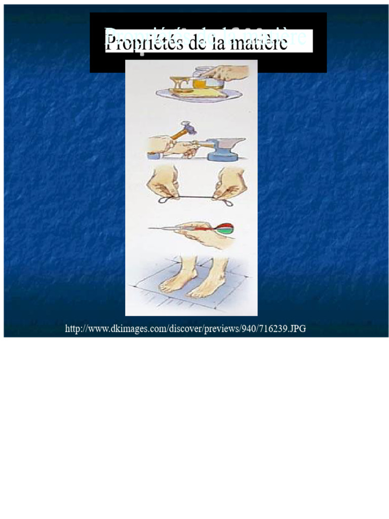 Propriétés physiques et chimiques de la matière | PDF | Réactions ...