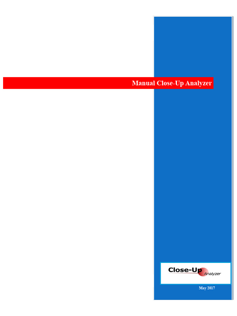Manual Close Up Analyzer | PDF | Icon (Computing) | Medical Prescription