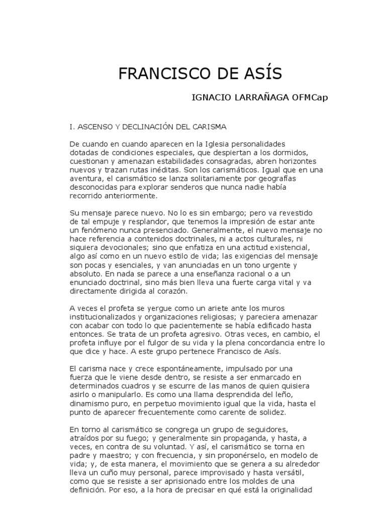 Larranaga Ignacio - San Francisco | Francisco de Asís ...