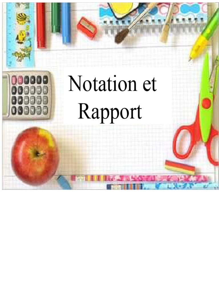 Système de Notation et Rapport Éducatif | PDF | Apprentissage