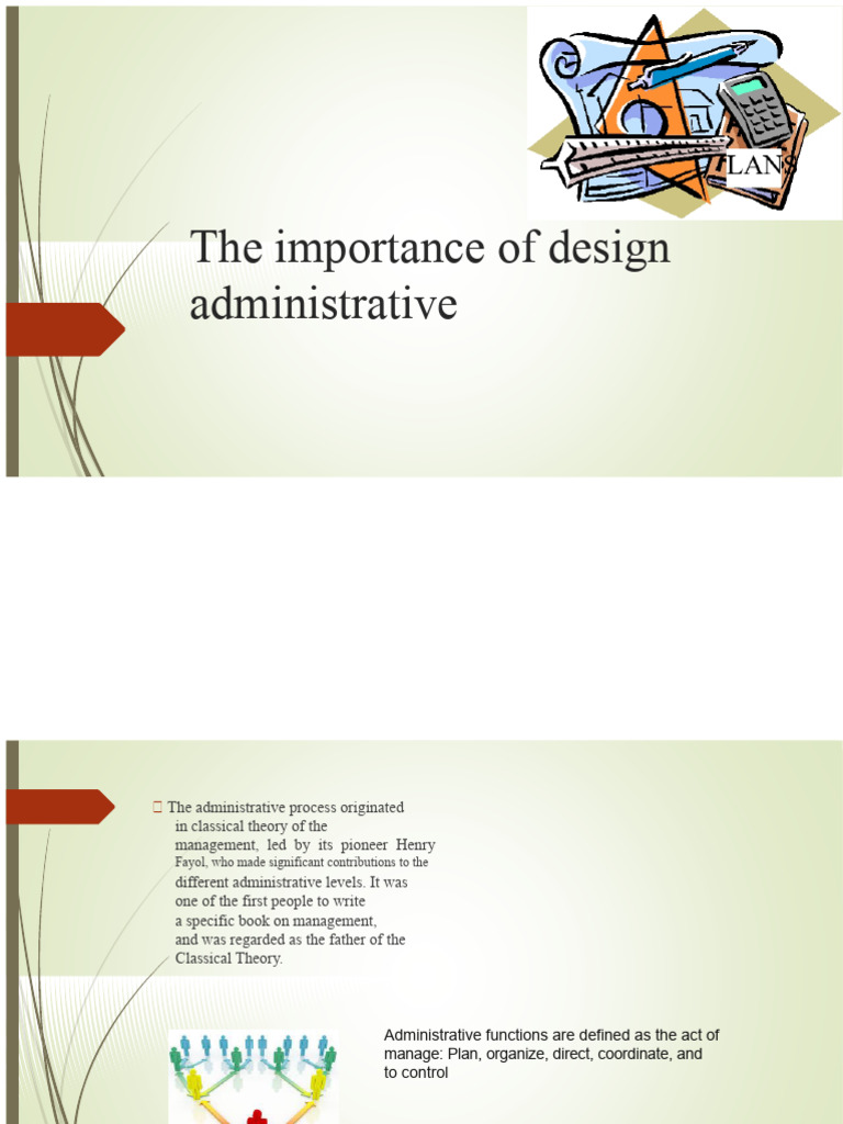 Importance of Administrative Design | PDF