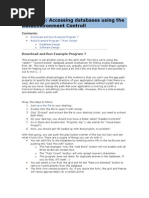 Tutorial 4: Accessing Databases Using The Dataenvironment Controll