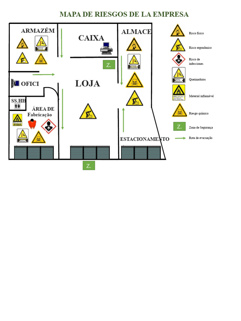 Modelo Mapa de Riscos | PDF