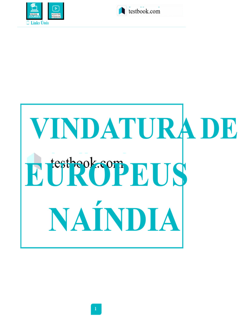 Chegada dos Europeus na Índia: História | PDF | Exploração