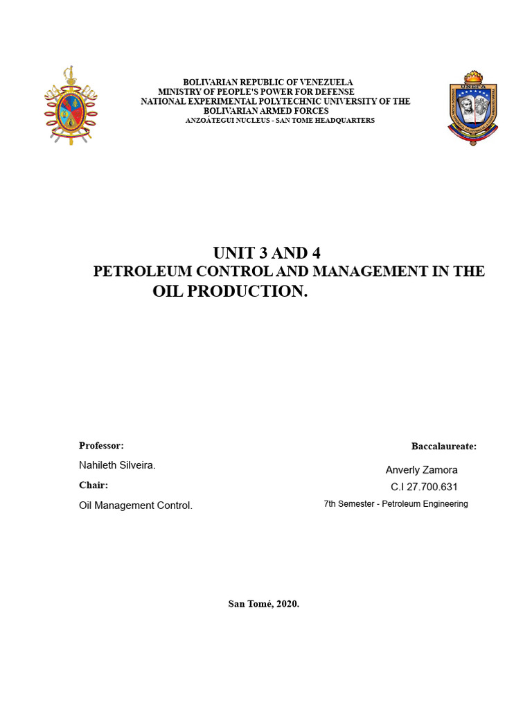 Oil Production Management Control Guide | PDF | Petroleum | Hydrocarbon ...