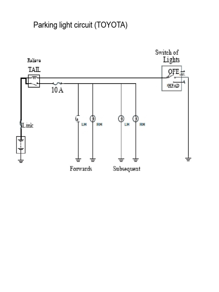 Toyota and Nissan Parking Light Circuits | PDF