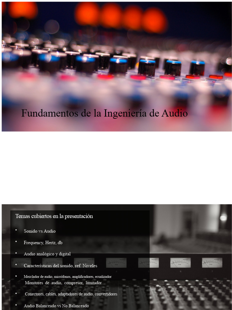 Fundamentos de Ingeniería de Audio | PDF