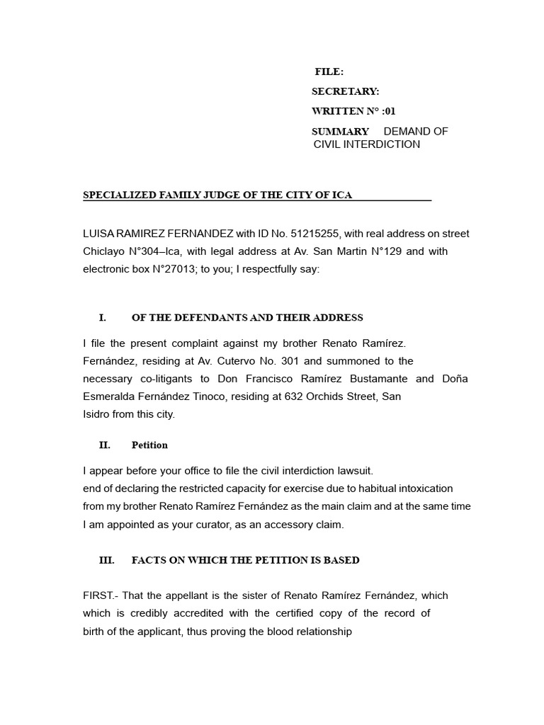 Interdiction Demand for Habitual Drunkard | PDF | Alcohol Intoxication ...
