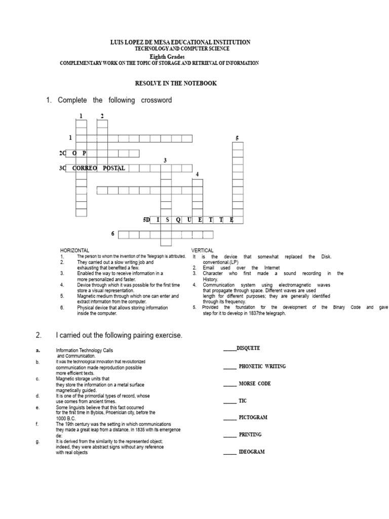 Complementary Activity Storage and Retrieval of Information | PDF ...