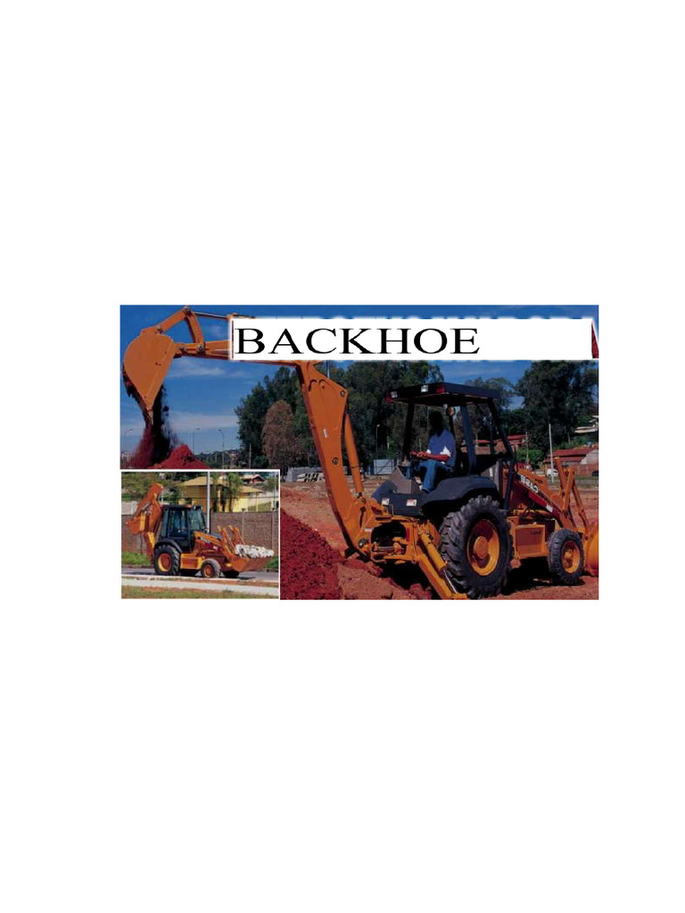 Backhoe Loader History and Safety Guide | PDF | Throttle | Loader ...