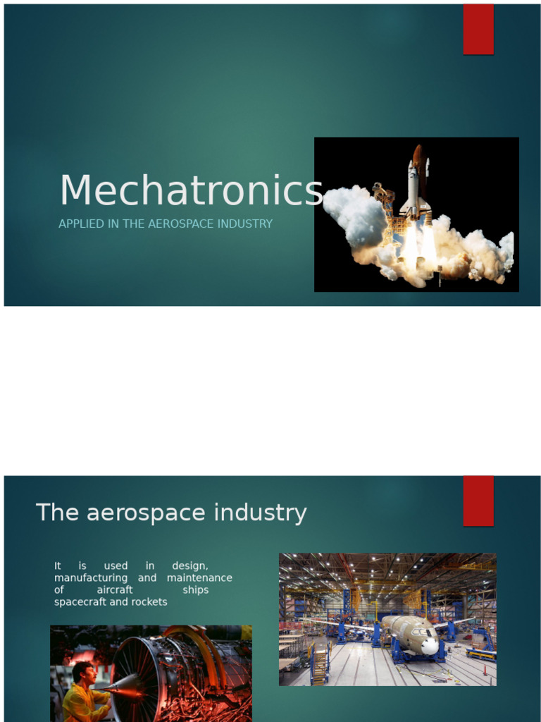 Mechatronics in Aerospace Applications | PDF