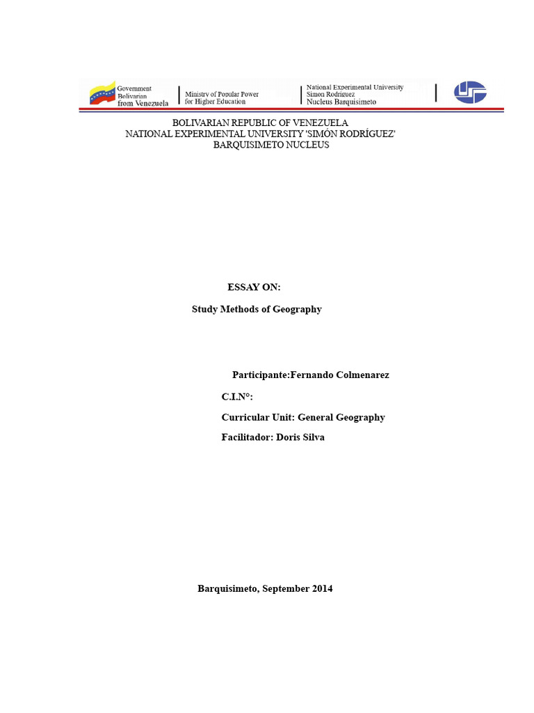 Geography Study Methods Explained | PDF | Geography | Science