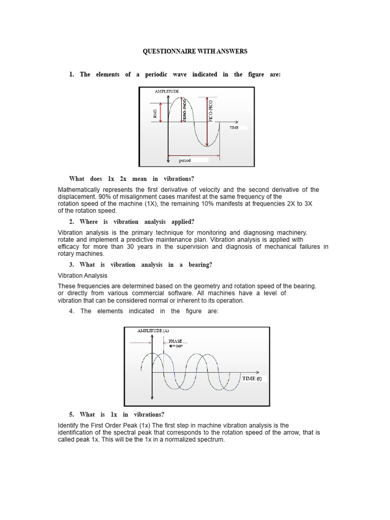 Vibration Analysis and Maintenance Guide | PDF | Amplitude | Root Mean ...