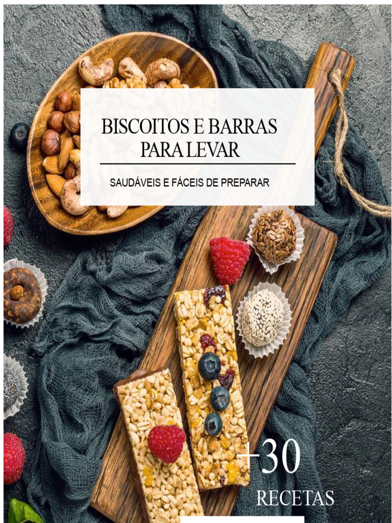 Receitas Saudáveis de Biscoitos e Barras | PDF | Vitamina | Nutrientes