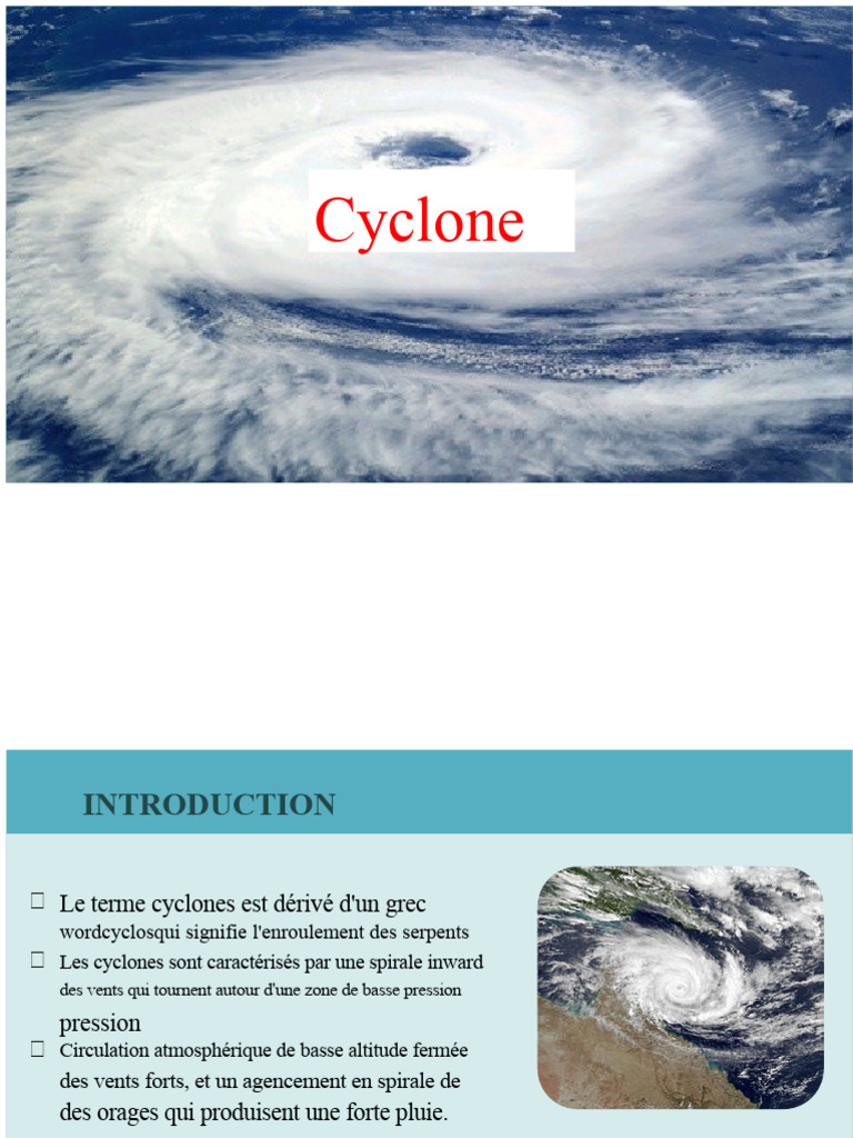 Types et impacts des cyclones expliqués | PDF | Cyclones tropicaux ...