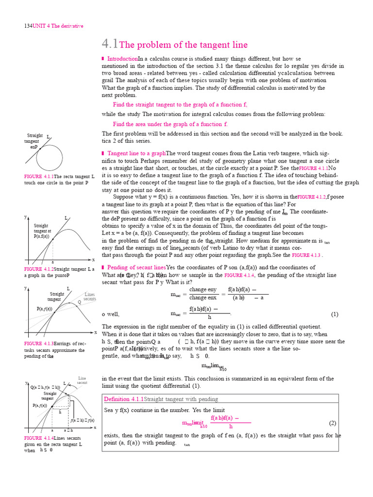 Tangent Line Problem in Calculus | PDF | Tangent | Calculus