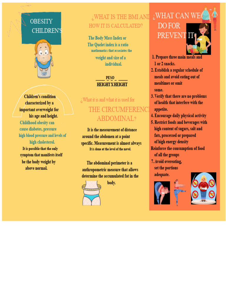 Brochure On Overweight and Obesity | PDF | Obesity | Body Mass Index