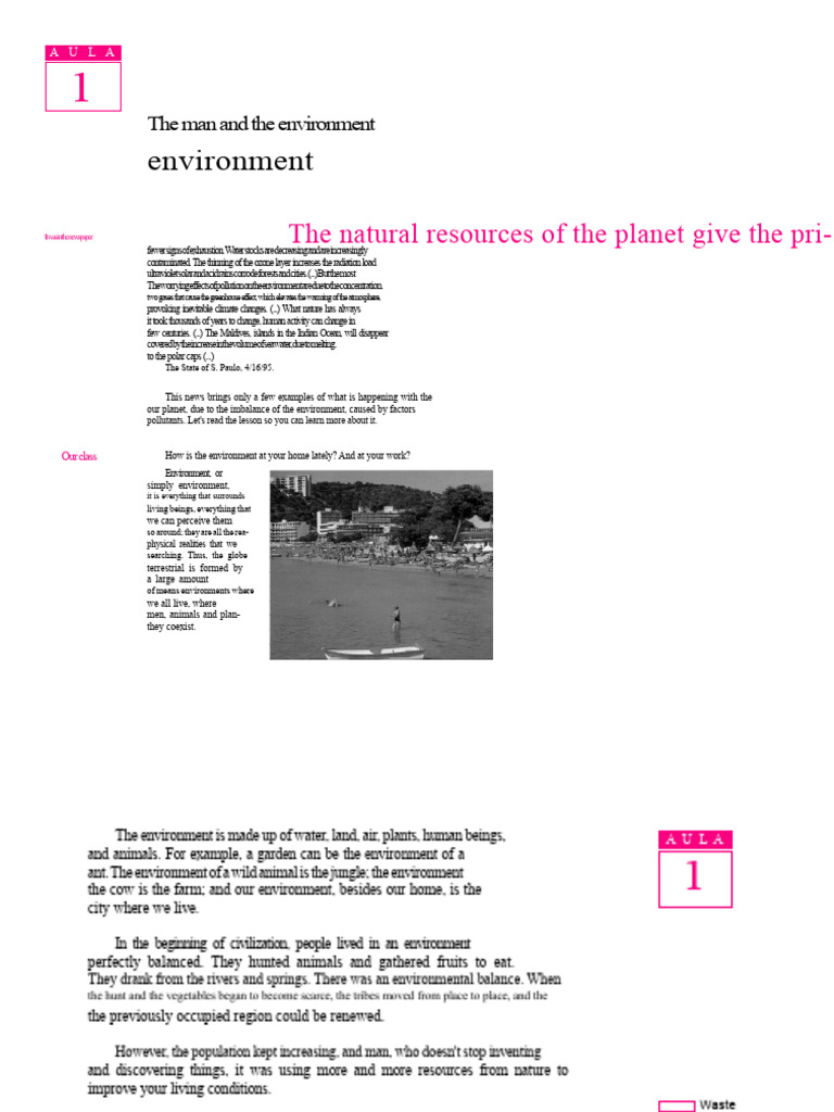 01 - Man and the Environment.pdf | PDF | Natural Environment | Climate ...
