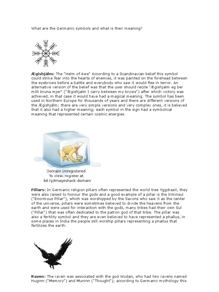 Germanic Symbols and Their Meanings | PDF | Odin | Thor