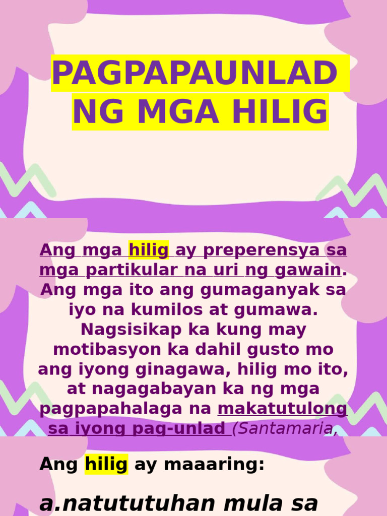 Esp7 Q1 Hilig | PDF