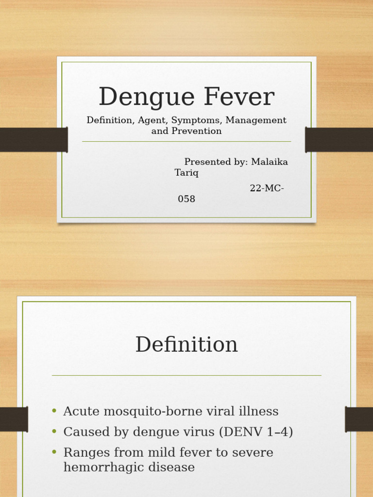 Dengue Fever | PDF