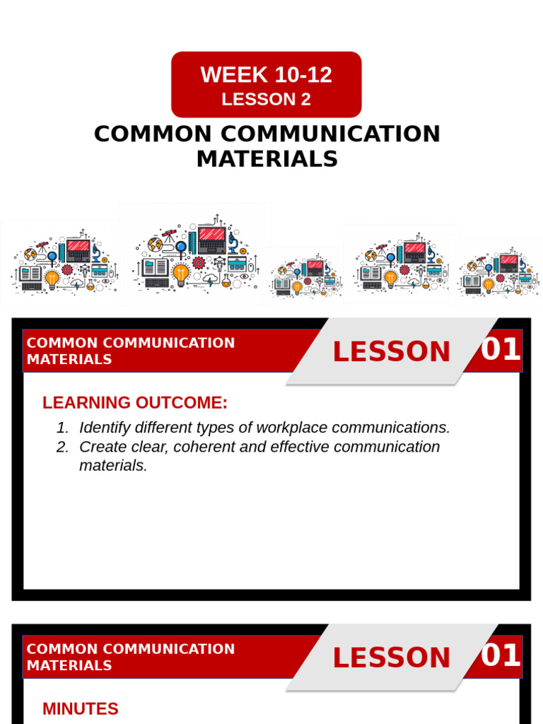 WEEK-10-12-LESSON-2 | PDF | Memorandum | Communication