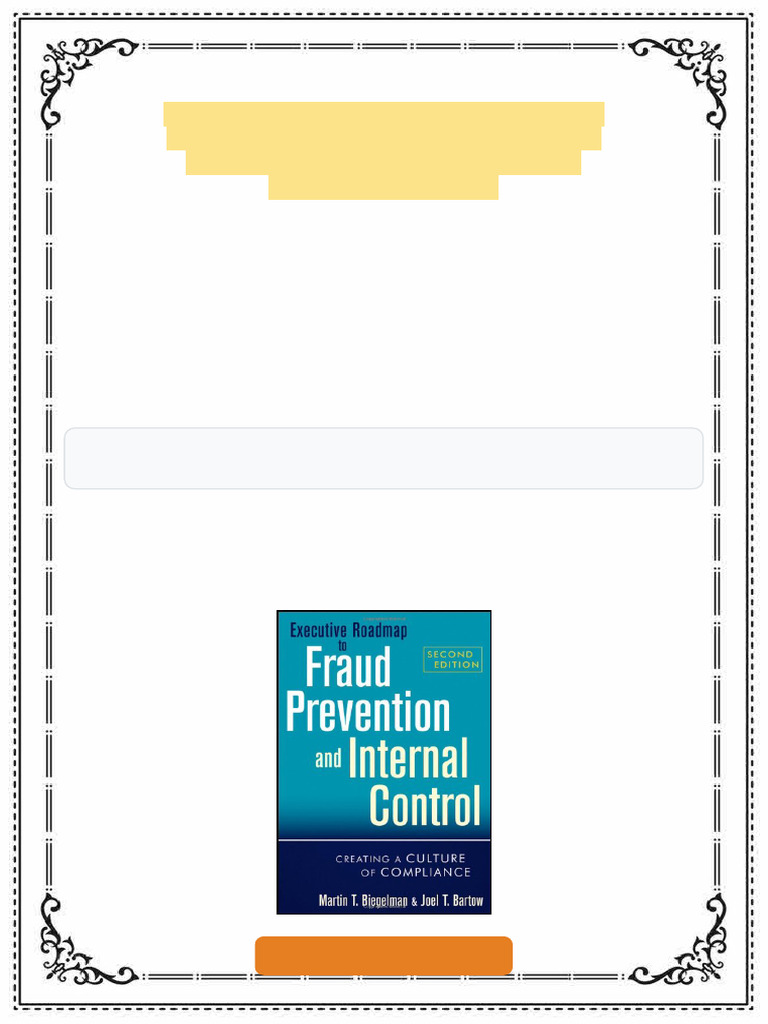 Executive roadmap to fraud prevention and internal control creating a ...
