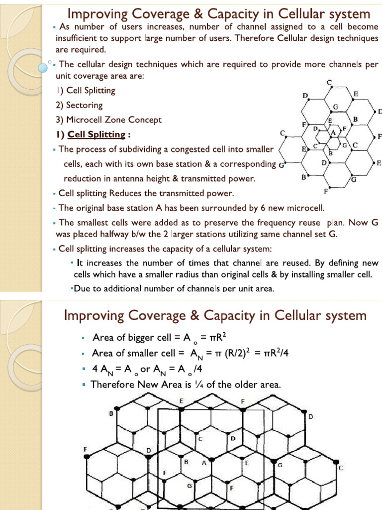 Unit 1 (Topic Improving Coverage & Capacity) | PDF