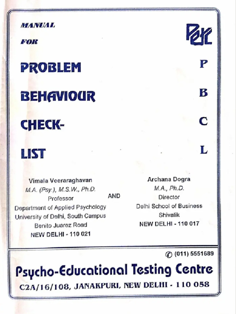 Manual - PBCL | PDF