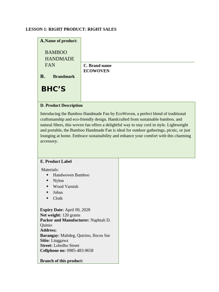 BENLAC MODULE April11 | PDF | Business Economics