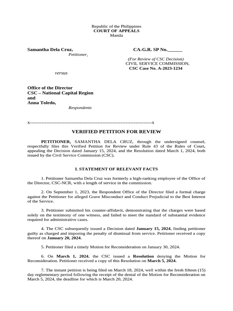 Rule 43 Pleading | PDF | Prejudice (Legal Term) | Affidavit