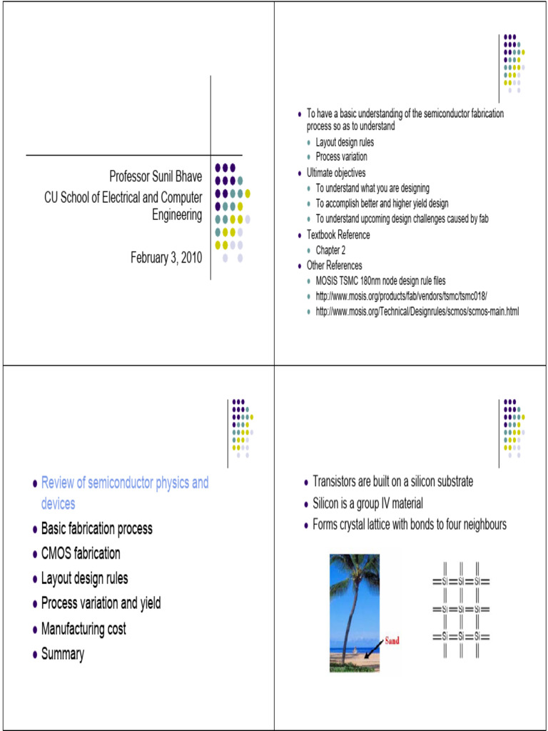 Semiconductor Fabrication Overview | PDF | Mosfet | Semiconductor ...