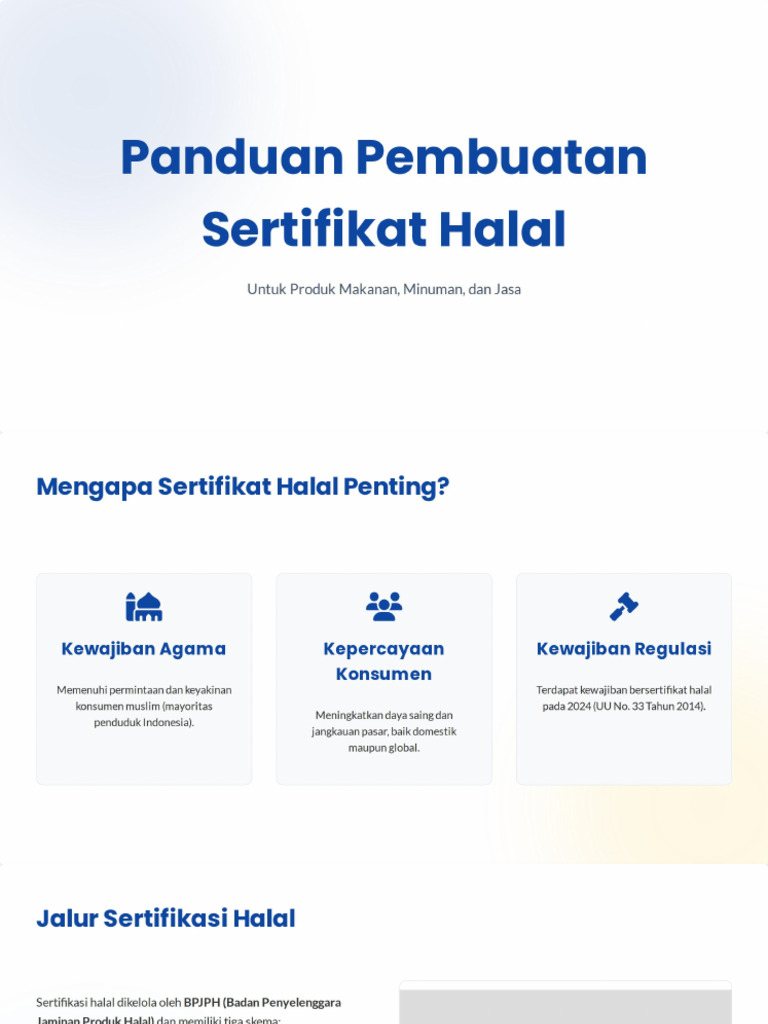 Panduan Pembuatan Sertifikat Halal (Safefileku) | PDF