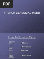 17-Course French Classical Menu Guide | PDF | Hors D'oeuvre | Pasta
