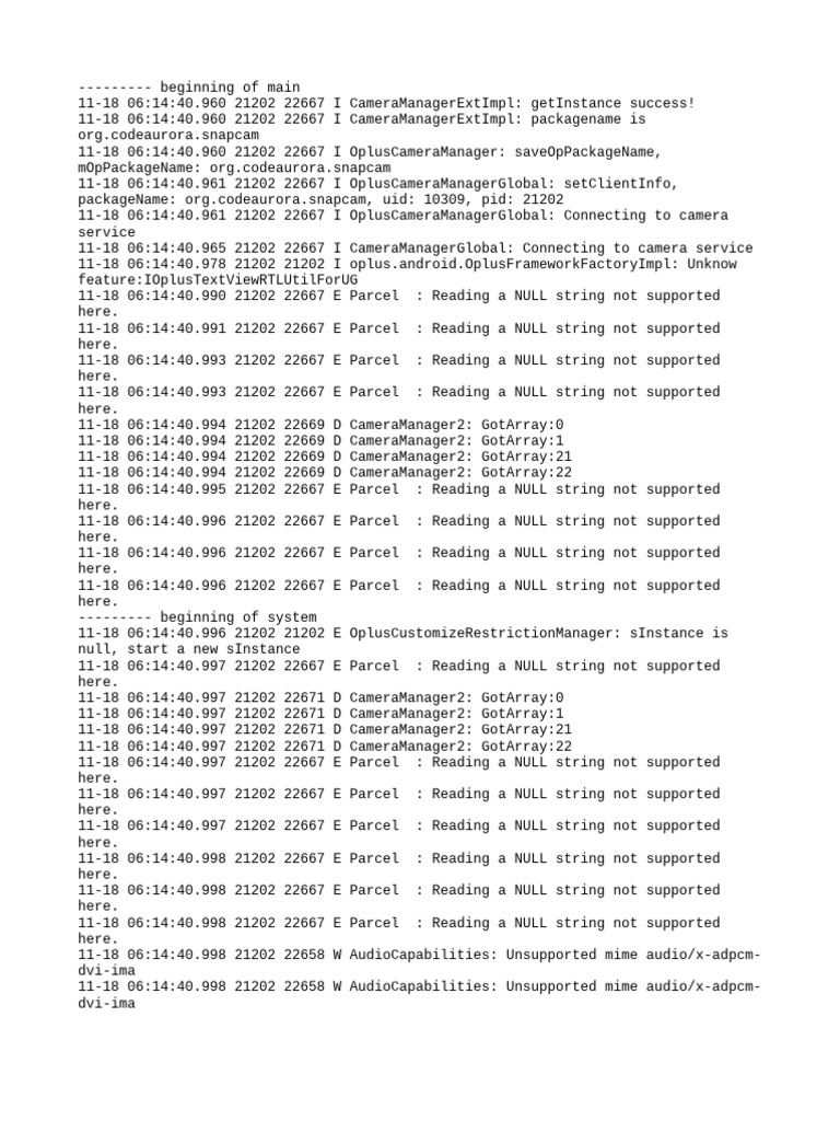 Log Cat 1763421280881 | PDF | System Software | Computer Programming