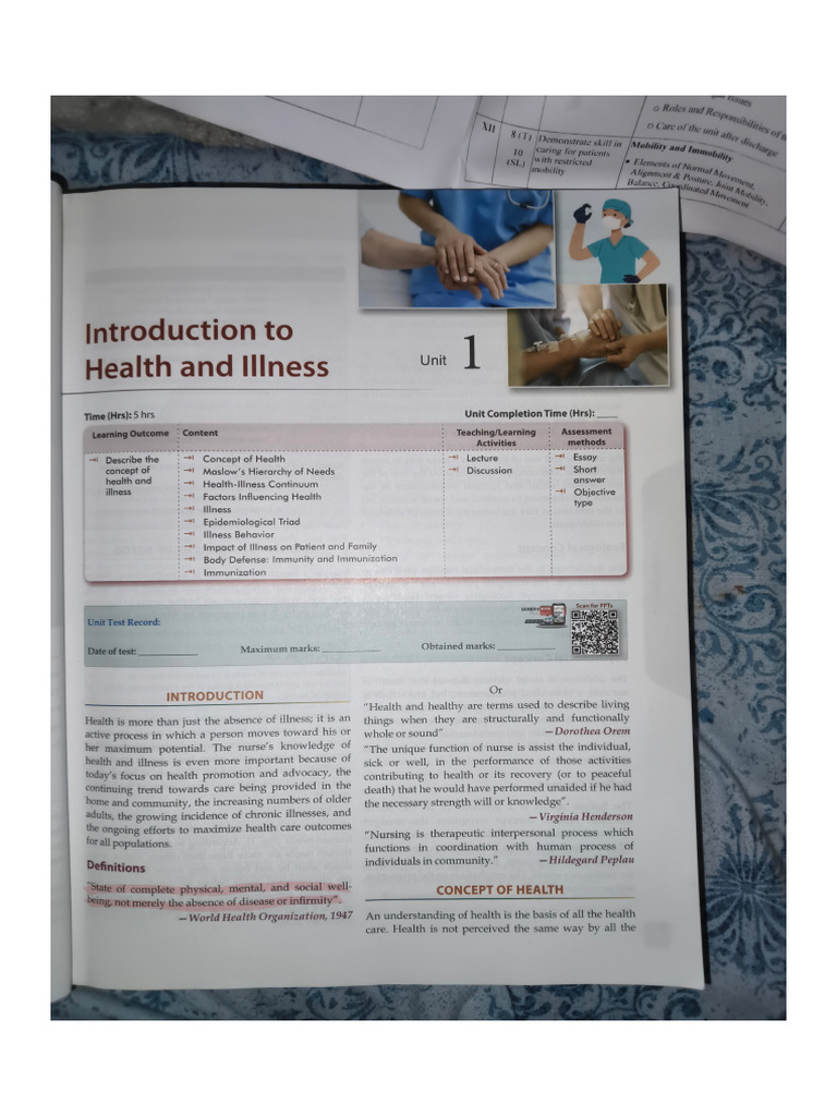 Introduction To Health and Illness | PDF