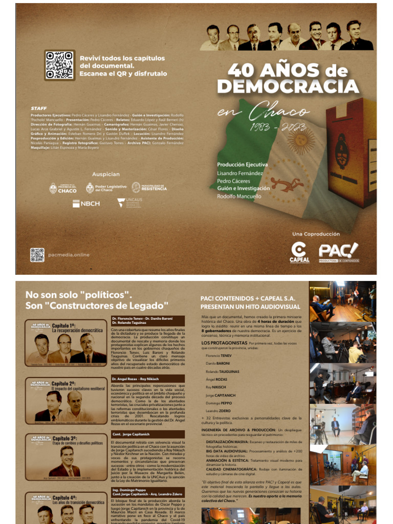 40 Años de Democracia en Chaco 1983-2023 | PDF | Democracia ...