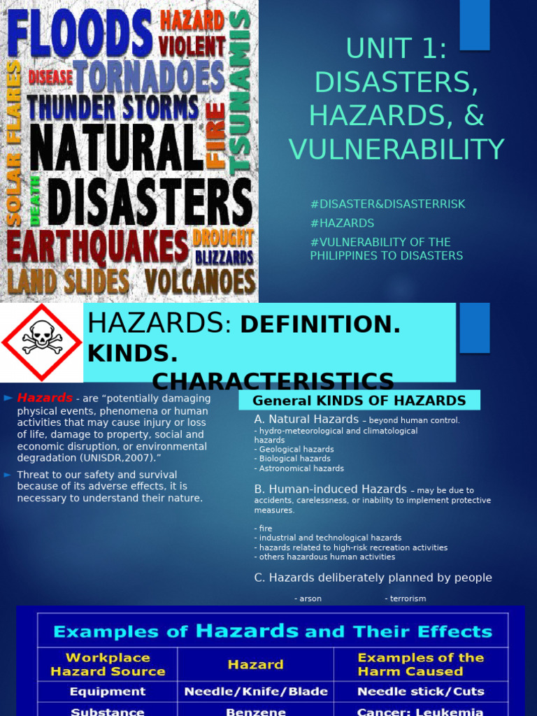 Understanding Disasters and Hazards | PDF | Hazards | Safety