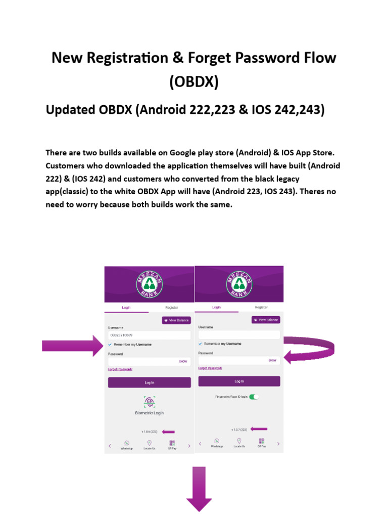 New Registration Reset Password Updated Flow OBDX | PDF