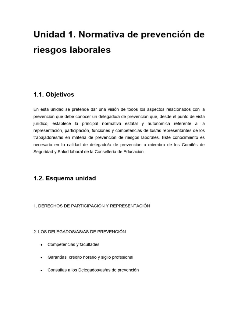 Normativa de Prevención de Riesgos Laborales | PDF | Seguridad y salud ...