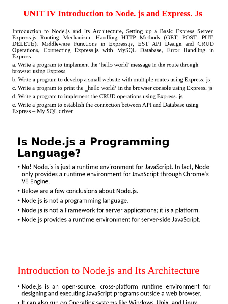 UNIT IV (1) | PDF | Java Script | World Wide Web