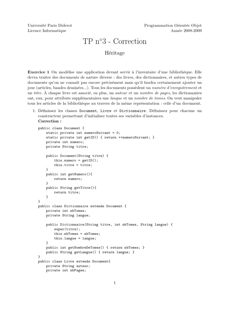 TD 3 Correction | PDF | Logiciel | Domaines de l'informatique
