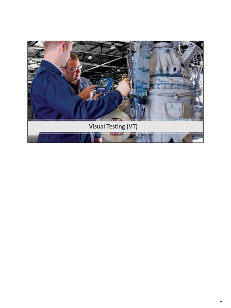 Visual Testing in NDT Methods Explained | PDF | Nondestructive Testing ...