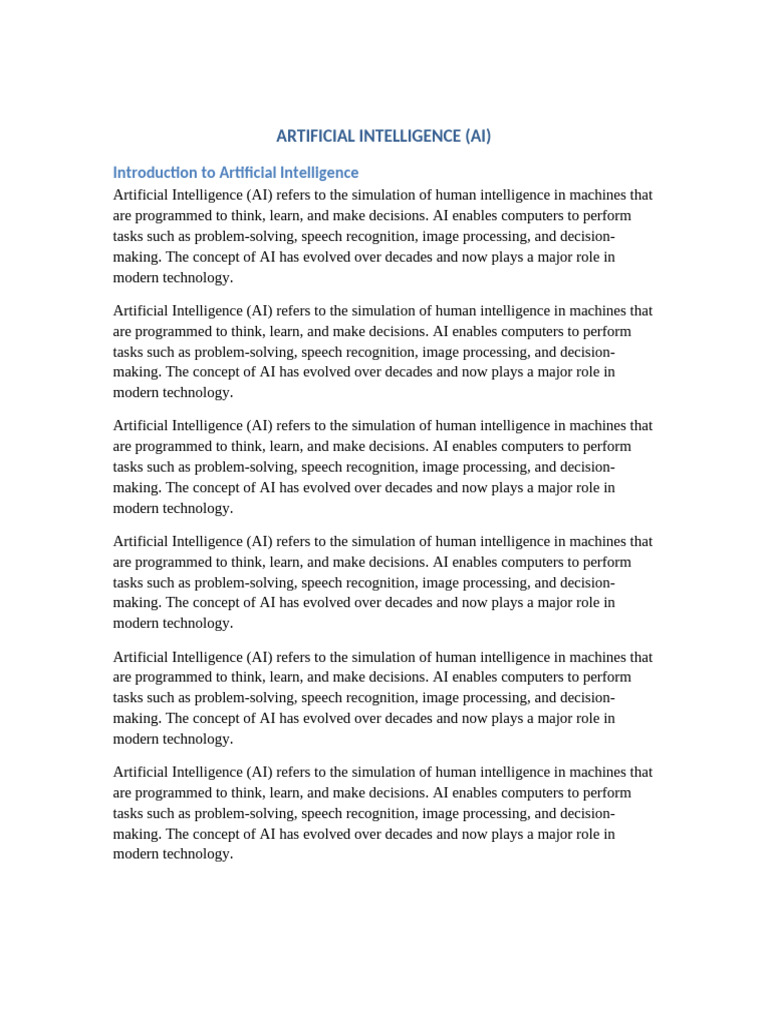 Understanding Artificial Intelligence Basics | PDF | Artificial ...
