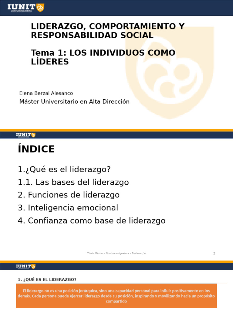 Liderazgo y Autoconocimiento Efectivo | PDF | Liderazgo | Las emociones