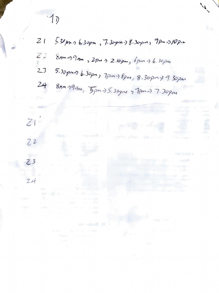 Heating Programme Times | PDF