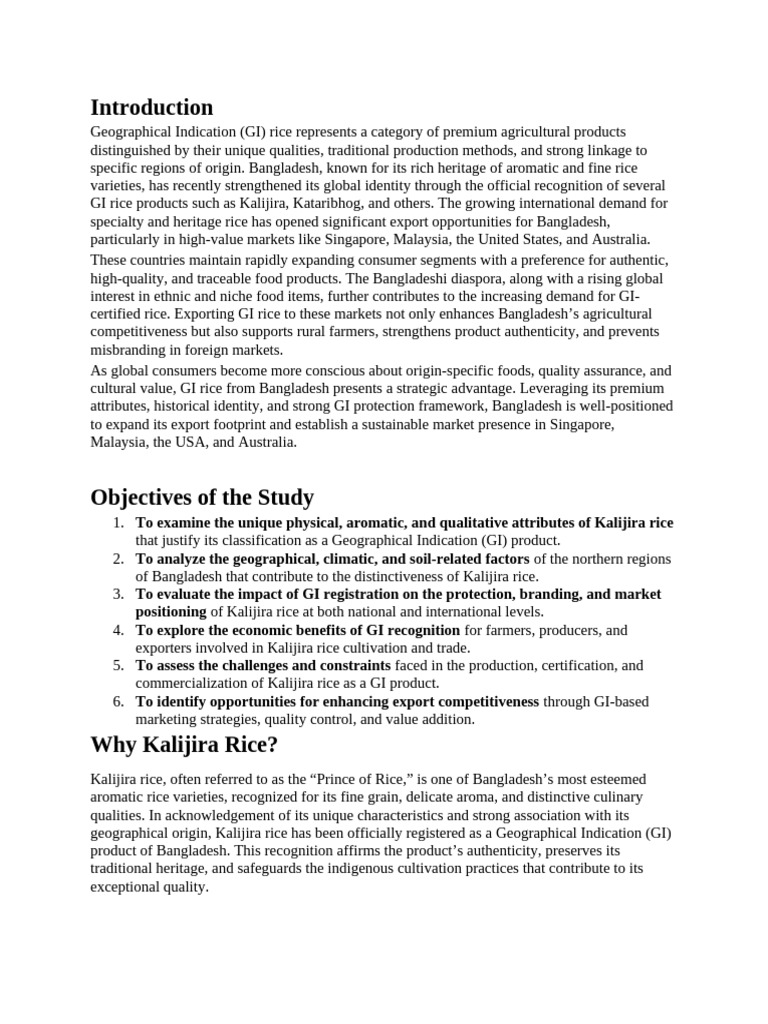 Kalijira Rice | PDF | Rice | Agriculture